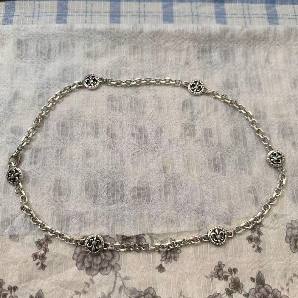 Chrome Hearts Anchor Flower Necklace